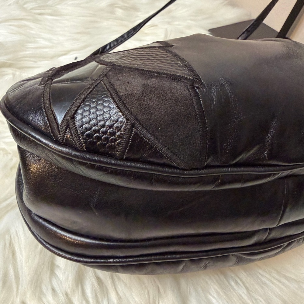 Susan GAIL VINTAGE GENUINE SNAKE BELLIDO CROSSBODY HANDBAG - Picture 7 of 11